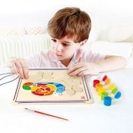 hape, твори, играй, оцвети, дървени, части, веселият, охлюв, декорация, игра, игри, играчка, играчки