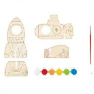 hape, творчески, комплект, космонавт, водолаз, под, водата, космос, ракета, подводница, рамка, за, снимка, игра, игри, играчка, играчки