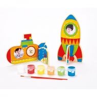 hape, творчески, комплект, космонавт, водолаз, под, водата, космос, ракета, подводница, рамка, за, снимка, игра, игри, играчка, играчки