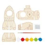hape, творчески, комплект, космонавт, водолаз, под, водата, космос, ракета, подводница, рамка, за, снимка, игра, игри, играчка, играчки