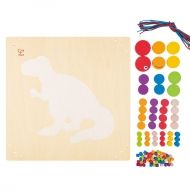 hape, дървена, мозайка, пъзел, динозавър, Рекс, декорация, игра, игри, играчка, играчки