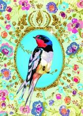 Djeco, творчески, креативен, комплект за оцветяване с брокат Птици 