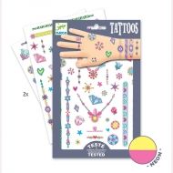 Djeco - Комплект детски татуировки - Бижутата на Джени