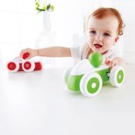 hape, дървена, количка, дърво, кола, с, дръжка, игра, игри, играчка, играчки