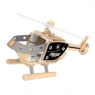 Classic World - Дървен конструктор - Полицейски хеликоптер
