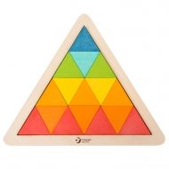 Classic World - Триъгълна дървена мозайка - 67 части