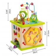 hape,голям, дървен, дидактически, куб, дейности, игра, игри, играчка, играчки
