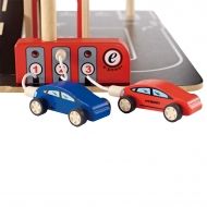 hape, дървен, триетажен, паркинг, кола, коли, колички, хеликоптер, игра, игри, играчка, играчки