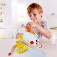 hape, дървен, детски, тостер, филийки, мед, масло, кухня, кухненски, уред, игра, игри, играчка, играчки