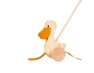 Goki - Дървена играчка за бутане - Пеликан