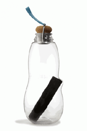 Black+Blum – Пластмасова бутилка за вода с активен въглен - Син