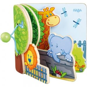 Haba - Дървена бебешка книжка - Зоо