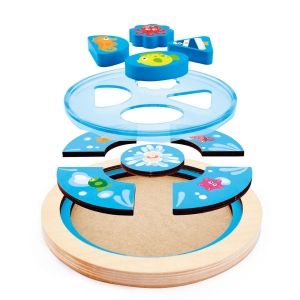 Hape - Дървен многослоен пъзел - Дълбокото море