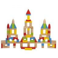 Goki - Детска дървена играчка - конструктор 100 части