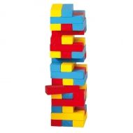Goki, игра за баланс, цветна кула, дървена кула, дървена играчка, дженга, балансна кула, играчка, играчки, игри, игра