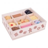 Bigjigs - Дървени бисквити в кутия