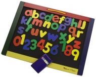 melissa & doug, двулицева, дъска, черна, магнитна, рисуване, магнитни букви, английската азбука, цифри, игра, игри, играчка, играчки