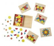 melissa & doug, дървена мозайка, мозайка, дървена, многоцветна, шаблони, игра, игри, играчка, играчки