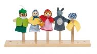 Goki - Кукли за пръсти за куклен театър - Червената шапчица