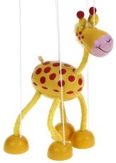 goki, марионетка, жираф, марионетка, кукла, дървена, кукли, на конци, животни, театър, подарък, играчка, играчки, иг
