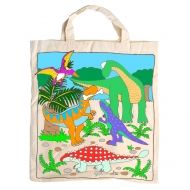 Goki, памучна торбичка за оцветяване, торба за оцветяване с пастели, динозаври, торба, чанта, торбичка, за деца, креативна игра
