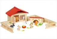 Goki - Детска дървена играчка - Зайчарник