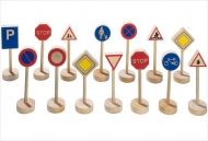Goki - Дървена играчка - Пътни знаци