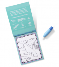 Melissa & Doug, книжка за оцветяване на водна основа, оцветяване на водна основа, химикалка за оцветяване на водна основа, книжка за оцветяване, детско творчество, подводен, свят, морски животни, животно