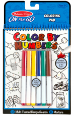 Melissa and Doug, оцвети според числата, комлект за оцветяване, книжка за оцветяване, детска книжка за оцветяване, оцветяване, творчество с маркери , творчество с флумастери 