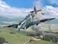 Revell, сглобяем модел, спитфайър Mk. IX , военен самолет, самолет от Втората световна война, Втората световна война, играчка за сглобяване, конструктор, конструктори, игра, игри, играчка, играчки 