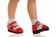 paola reina, чифт обувки за кукли с размер 32 см, червени обувки, чифт обувки, обувки за кукла, обувки за кукли, куклени обувки, обувки, обувка, дрехи, кукла, кукли, игра, игри, играчка, играчки