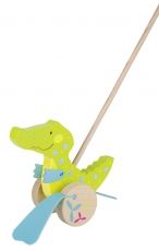 Goki - Дървена играчка за бутане - Дракон Susibelle
