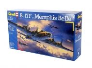 Revell, сглобяем модел, B - 17F Мемфис Бел, самолет за сглобяване, играчка за сглобяване, военен самолет, конструктор, конструктори 