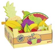 Goki - Играчка - картонена щайга с плодове