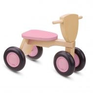 new classic toys, дървено балансно колело, розово, колело без педали, детско колело, балансно колело, четири колка, розово дървено колело, дървено колело, игра, игри, играчка, играчки
