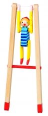Goki - Дървена играчка - Клоун на стълба