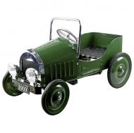 Goki - Метална кола - Зелена кола с педали 