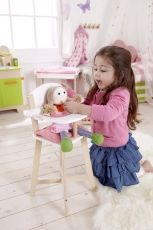 Hape, столче, за, хранене, на, кукли, играчка, играчки, игри, игра