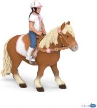 papo, Фигурка за колекциониране и игра, Клубът на понито, конюшня, кон, коне, ездачка, яздене на кон, фигура, фигурки, игра, игри, играчка, играчки