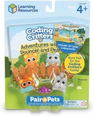 Learning Resources - Комплект котенца за игра - Паунсър и Пърл