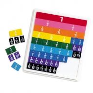 Learning Resources - Образователна игра с цветни плочки - Научи лесно дробите