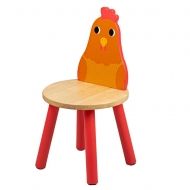 Bigjigs - Детско дървено столче - Кокошчица