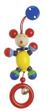 Heimess - Дървена бебешка играчка с клипс - Мишка
