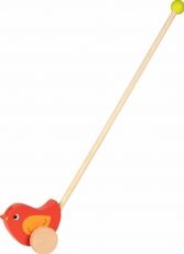 Goki - Дървена играчка за бутане - Птиче