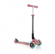Globber - Сгъваема тротинетка със светещи колела - Go up - Пепелно розово
