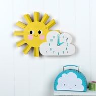 Rex London, Часовник за стена, здравей слънчице, детски часовник, стенен часовник, часовник за детска стая, часовник