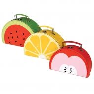 Rex London - Три куфарчета за съхранение - Весели плодове