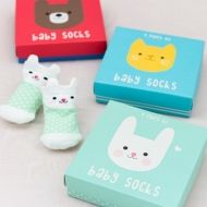 Rex London, Бебешки чорапки, мечето бруно, 4 чифта, чорапки за бебета, чорапки, чорапи