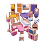 Bigjigs - Дървени мебели за куклена къща