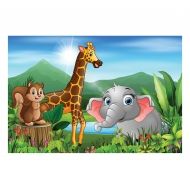 Авис - Детски пъзел - Жираф, слонче и катеричка - 30 части